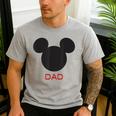 Disney Mickey Mouse Dad Family Small Men's Casual T-Shirt Sport Grey Disney Mickey Mouse Dad Family Small Men's Casual T-Shirt Sport Grey