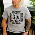 Disney The Nightmare Before Christmas Jack Bone Daddy Frame Men's Casual T-Shirt Sport Grey