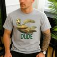 Disney Pixar Finding Nemo Father's Day Dude Cool Dad Poster Men's Casual T-Shirt Sport Grey
