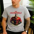 Disney Pixar The Incredibles 2 Mr Incredible Vintage Dad Men's Casual T-Shirt Sport Grey Disney Pixar The Incredibles 2 Mr Incredible Vintage Dad Men's Casual T-Shirt Sport Grey