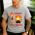 Disney And Pixar’s Elemental Proud Dad Of a Fiery Daughter Men's Casual T-Shirt Sport Grey