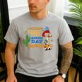 Disney And Pixar's Toy Story Dad Of The Birthday Cowgirl Men's Casual T-Shirt Sport Grey
