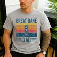 Dog Dad Vintage Great Dane Dad Men Women Kids Men's Casual T-Shirt Sport Grey