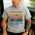 Dog Ridgeback Dad Vintage Rhodesian Ridgeback Dad Men's Casual T-Shirt Sport Grey