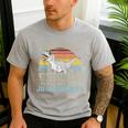 Don't Mess With Daddysaurus T Rex Daddy Saurus Dinosaur Men Men's Casual T-Shirt Sport Grey