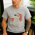 Doodle Dad Goldendoodle Regular Dad But Cooler American Flag Men's Casual T-Shirt Sport Grey