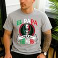 El Papa Mas Chingon Mexican Dad Husband Regalo Flag Men's Casual T-Shirt Sport Grey