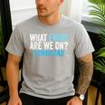 What Event Are We On Swim Dad Swimmer Father Swimming Men's Casual T-Shirt Sport Grey What Event Are We On Swim Dad Swimmer Father Swimming Men's Casual T-Shirt Sport Grey