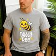 Family Bee Shirts Dad Daddy First Bee Day Outfit Birthday Men's Casual T-Shirt Sport Grey