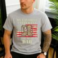 Father Veterans Day My Favorite Veteran Is My Dad Proud Kids Men's Casual T-Shirt Sport Grey Father Veterans Day My Favorite Veteran Is My Dad Proud Kids Men's Casual T-Shirt Sport Grey