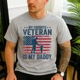 Father Veterans Day My Favorite Veteran Is My Daddy For Kids Men's Casual T-Shirt Sport Grey Father Veterans Day My Favorite Veteran Is My Daddy For Kids Men's Casual T-Shirt Sport Grey