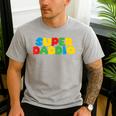 Fatherly Powers Unleashed Gamer Super Dad From Wife & Kids Men's Casual T-Shirt Sport Grey