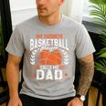 My Favorite Basketball Player Calls Me Dad Basketball Men's Casual T-Shirt Sport Grey