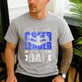 My Favorite Cheerleader Calls Me Dad Cheer Dad Fathers Day Men's Casual T-Shirt Sport Grey