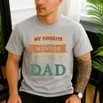 My Favorite Mentor Calls Me Dad Mentor Dad Men's Casual T-Shirt Sport Grey