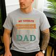 My Favorite Navigator Calls Me Dad Navigator Dad Men's Casual T-Shirt Sport Grey