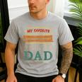 My Favorite Neuroscientist Calls Me Dad Neuroscientist Dad Men's Casual T-Shirt Sport Grey