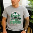 My Favorite Soccer Player Calls Me Stepdad Father's Day Men Men's Casual T-Shirt Sport Grey