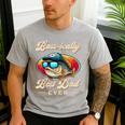 Fishing Father's Day Dad Fisherman Birthday Graphic Men's Casual T-Shirt Sport Grey