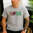 Football Dada 1st Birthday Men's Casual T-Shirt Sport Grey Football Dada 1st Birthday Men's Casual T-Shirt Sport Grey