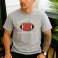 Football Senior Dad 2026 The 4th Quarter Men's Casual T-Shirt Sport Grey