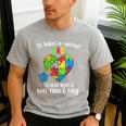 Fun Heart Puzzle Shirts Dad Autism Awareness Family Support Men's Casual T-Shirt Sport Grey