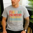 Fur Dad Man Myth Snack Dealer Paw Cat Dog Father's Day Men's Casual T-Shirt Sport Grey