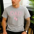 Girl Dad Est 2026 To Be First Time Girl Dad New Daddy Men's Casual T-Shirt Sport Grey