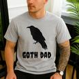 Goth Dad Gothic Bird Crow Emo Father's Day Men's Casual T-Shirt Sport Grey