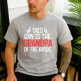 Grandpa Of The Bride Wedding Bride Grandfather Men Dad Men's Casual T-Shirt Sport Grey