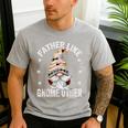 Grandpa Fathers Day Gnome For Men And Best Dad Pun Men's Casual T-Shirt Sport Grey
