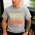 Only The Greatest Dads Get Promoted To Papaw Men's Casual T-Shirt Sport Grey