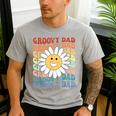 Groovy Dad Matching Outfit Fathers Day Family Retro Vintage Men's Casual T-Shirt Sport Grey Groovy Dad Matching Outfit Fathers Day Family Retro Vintage Men's Casual T-Shirt Sport Grey