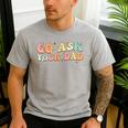 Groovy This Father's Day With Vintage Go Ask Your Dad Men's Casual T-Shirt Sport Grey