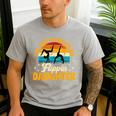 Gymnastics Mom Dad I'm Here To Watch My Flippin' Daughter Men's Casual T-Shirt Sport Grey