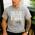Halloween This Is My Costume Give Me Skeleton Dad Men Men's Casual T-Shirt Sport Grey