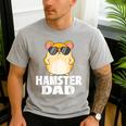 Hamster Dad Father's Day Animal Whisperer Rodent Lover Men's Casual T-Shirt Sport Grey