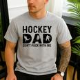 Hockey Dad Don't Puck With Me Men's Casual T-Shirt Sport Grey