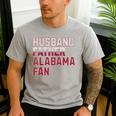 Husband Father Alabama Fan Fathers Day Alabama Dad Men's Casual T-Shirt Sport Grey