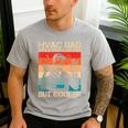 HVAC Dad HVAC Technician Mechanic Repairman Men's Casual T-Shirt Sport Grey