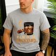 I’Ll Be In The Backyard Cigar Whiskey Dad Bourbon BBQ Summer Men's Casual T-Shirt Sport Grey
