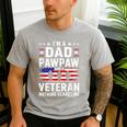 I'm A Dad Pawpaw And A Veteran Shirt Men Grandpa Fathers Day Men's Casual T-Shirt Sport Grey I'm A Dad Pawpaw And A Veteran Shirt Men Grandpa Fathers Day Men's Casual T-Shirt Sport Grey