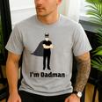 I'm Dadman Superhero Dad Father's Day Men's Casual T-Shirt Sport Grey I'm Dadman Superhero Dad Father's Day Men's Casual T-Shirt Sport Grey