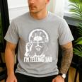 I'm Telling Dad Jesus Men's Casual T-Shirt Sport Grey