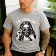 I'm Telling Dad Saying Religious Christian Jesus Meme Men's Casual T-Shirt Sport Grey