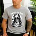 I'm Telling Dad Shirt Religious Christian Jesus Meme Men's Casual T-Shirt Sport Grey