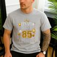 It's My Dad's 85th Birthday Happy Birthday 85 Years Old Men's Casual T-Shirt Sport Grey