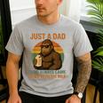 Just A Dad Who Always Came Back With The Milk Bigfoot Men's Casual T-Shirt Sport Grey