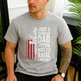 Just A Regular Dad Trying Not To Raise Liberals Father's Day Men's Casual T-Shirt Sport Grey