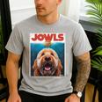 Labradoodle Jowls Tee Fawn Lab Doodle Mom Top Dad Men's Casual T-Shirt Sport Grey